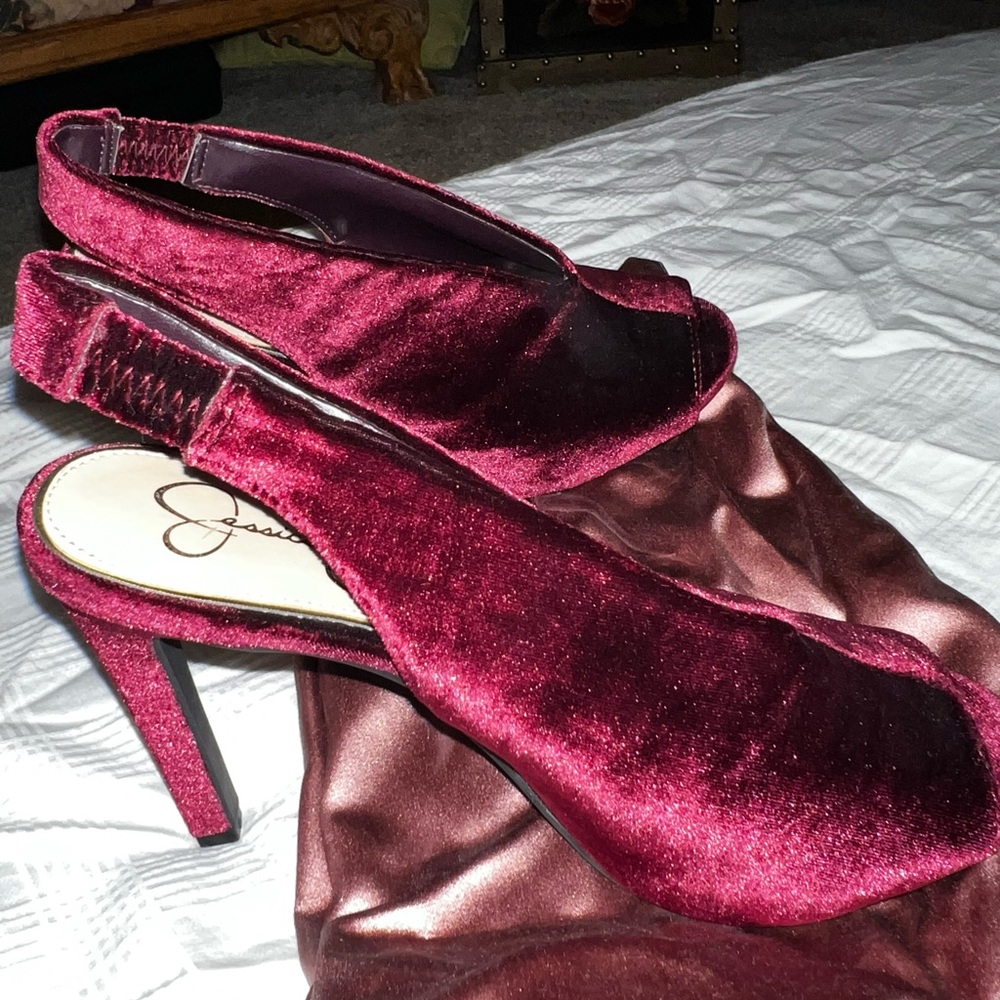 Jessica Simpson velvet shoes size 6.5